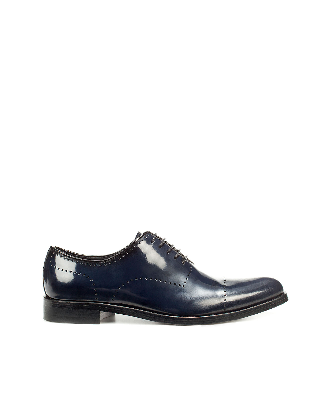Zara Antik Leather Oxford Shoes in Blue for Men (navy) | Lyst
