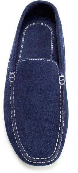 Zara Suede Navy Loafer in Blue for Men (navy)