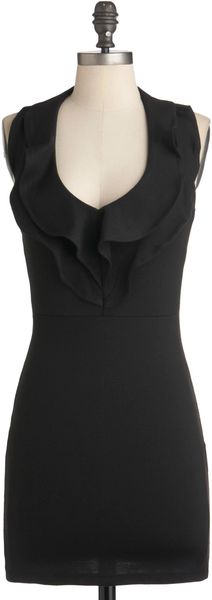 ModCloth Coal with Me Dress - Lyst