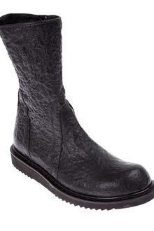 Rick Owens Textured Leather Boot - Lyst