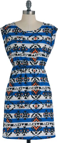 ModCloth Pattern Your Attention Dress - Lyst