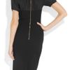Nina Ricci Textured Stretchcotton and Silk Dress in Black - Lyst