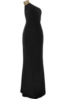 Notte By Marchesa Embellished Silkcrepe Gown - Lyst