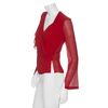Robert Rodriguez Faux Wrap Ruffle Blouse in Red (510) - Lyst