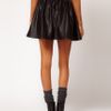 Asos Collection Asos Skater Skirt in Wet Look in Black - Lyst