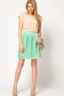 Asos Full Skirt in Oversized Cutwork - Lyst