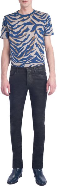 Balenciaga Zebra Print Tee in Blue for Men (zebra) - Lyst