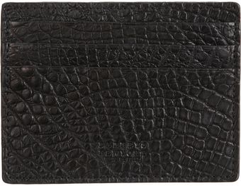 Barneys New York Alligator Card Case - Lyst