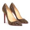 Christian Louboutin Pigalle Leopard Printed Lamé Pumps in Animal (pewter) - Lyst