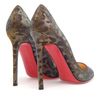 Christian Louboutin Pigalle Leopard Printed Lamé Pumps in Animal (pewter) - Lyst