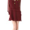 Elizabeth And James Lara Crepe Dress in Red (merlot) - Lyst