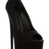 Giuseppe Zanotti Peep Toe Platform in Black - Lyst