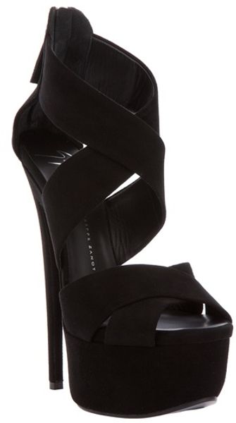 Giuseppe Zanotti Platform Sandal in Black - Lyst