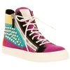 Giuseppe Zanotti Lace Up Sneaker in Pink - Lyst