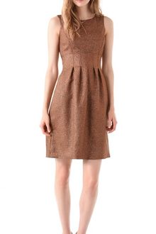 Lela Rose Metallic Sheath Dress - Lyst