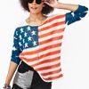Nasty Gal Born in The Usa Knit in Blue - Lyst