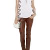 Rag & Bone Skinny Leather Pants in Brown - Lyst