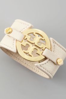 Tory Burch Logo Double Snap Cuff  - Lyst