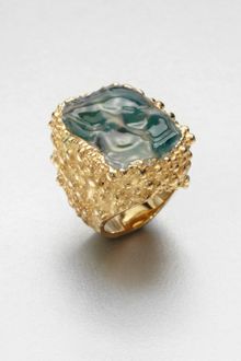 Yves Saint Laurent Shadow Broken Agate Ring - Lyst