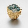 Yves Saint Laurent Shadow Broken Agate Ring in Gold (emerald) - Lyst