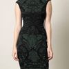 Alexander Mcqueen Victorian Puckering Jacquard Dress in Green (forest) - Lyst