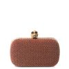 Alexander Mcqueen Studded Box Clutch in Gold (red) - Lyst