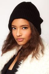 Asos Rib Boyfriend Knit Beanie