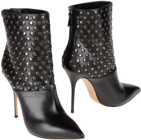 Casadei Ankle Boots in Black - Lyst