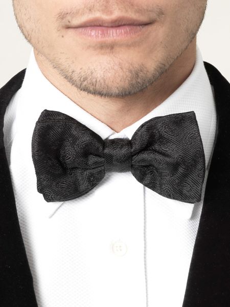Dolce & Gabbana Paisley Bowtie in Black for Men - Lyst