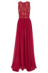 Elie Saab Sl Lace Georgete Lg Gown
