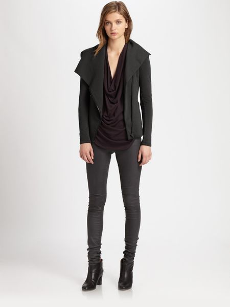Helmut Lang  Asymmetrical Jacket in Black - Lyst
