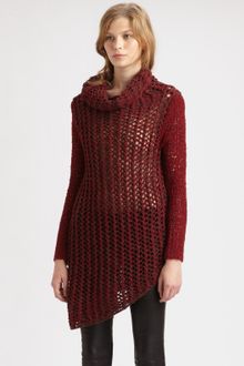 Helmut Lang Chunky Funnelneck Sweater - Lyst