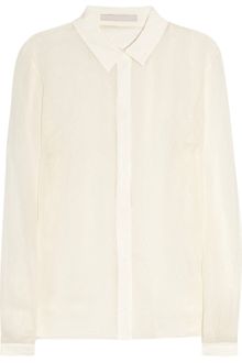 Jason Wu Silk Chiffon And Lace Shirt - Lyst