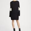 Mcq By Alexander Mcqueen Skull Intarsia Sweater Dress in Black - Lyst