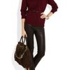 Miu Miu Crystal Chain Strap Suede Tote in Brown (chocolate) - Lyst
