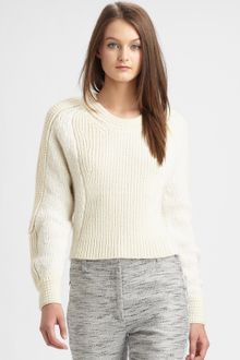 3.1 Phillip Lim Cropped Woolblend Sweater - Lyst