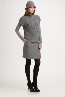 Akris Punto Wool Wrap Skirt - Lyst