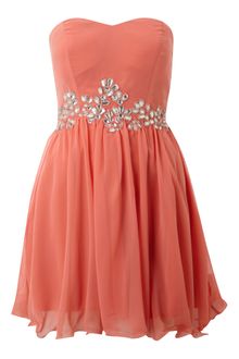 Ax Paris Ax Paris Sleeveless Jewel Chiffon Dress - Lyst