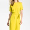 Diane Von Furstenberg Shannon Silk Wrap Dress in Yellow (acid lemon) - Lyst