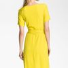 Diane Von Furstenberg Shannon Silk Wrap Dress in Yellow (acid lemon) - Lyst