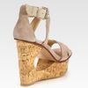 Dolce Vita Orla Suede CutOut Wedge Platform Sandals in Beige (grey) - Lyst