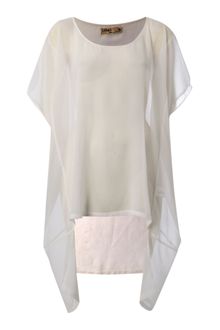 Label Lab Oversized Sheer Blouse - Lyst
