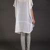 Label Lab Oversized Sheer Blouse in White - Lyst