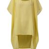 Label Lab Oversized Sheer Blouse in Yellow - Lyst