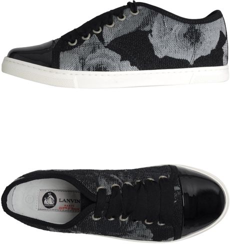 lanvin trainers black