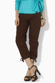 Ralph Lauren Lia Straightleg Cropped Cargo - Lyst