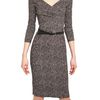 Michael Kors Herringbone Print Stretch Cady Dress in Black - Lyst