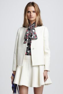 Milly Janie Leathertrim Jacket - Lyst