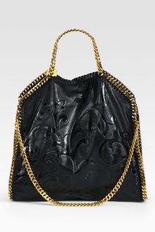 Stella McCartney Falabella Embossed Foldover Tote - Lyst