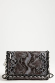 Stella McCartney Falabella Faux Python Bag - Lyst